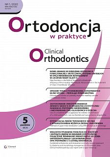 Ortodoncja w praktyce wydanie nr 1/2022