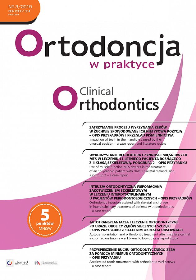 Ortodoncja w praktyce wydanie nr 3/2019